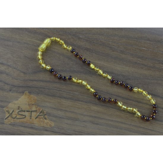 Amber baby necklace polished yellow cherry